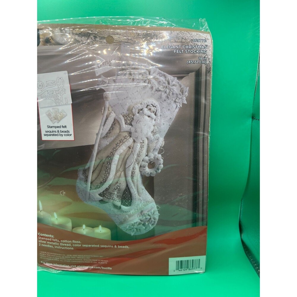 Bucilla ELEGANT CHRISTMAS  Stocking Kit-86977E/2019 New/Sealed